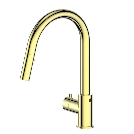 ZLINE Autograph Edition Gemini Touchless Kitchen Faucet in Polished Gold (GEM-KFS-PG) main image.