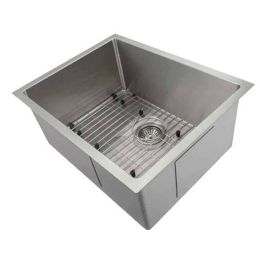 ZLINE 23 in. Meribel Undermount Single Bowl Stainless Steel Kitchen Sink with Bottom Grid (SRS-23) main image.