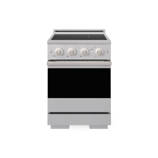 ZLINE 24 in. 3.2 cu. ft. Marino Induction Range with 3 Element Cooktop and Electric Convection Oven in Stainless Steel (MINR24)