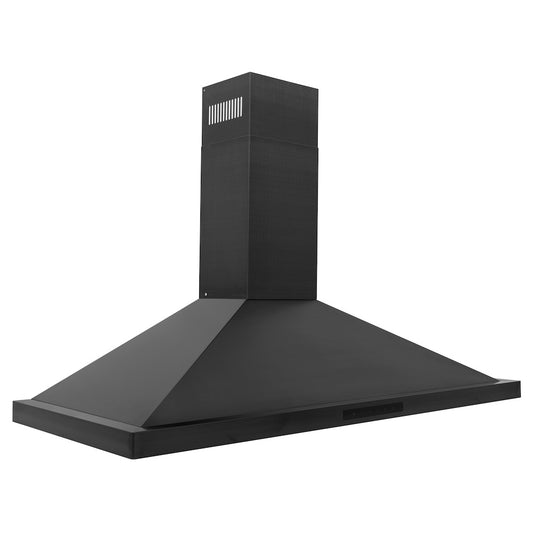 ZLINE 42 in. Convertible Vent Wall Mount Range Hood in Black Stainless Steel (BSKBN-42) side.