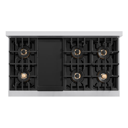 ZLINE 48 in. Classic Gas Rangetop with 8 Burner DuoPro™ Cooktop in Stainless Steel (PCRT48)