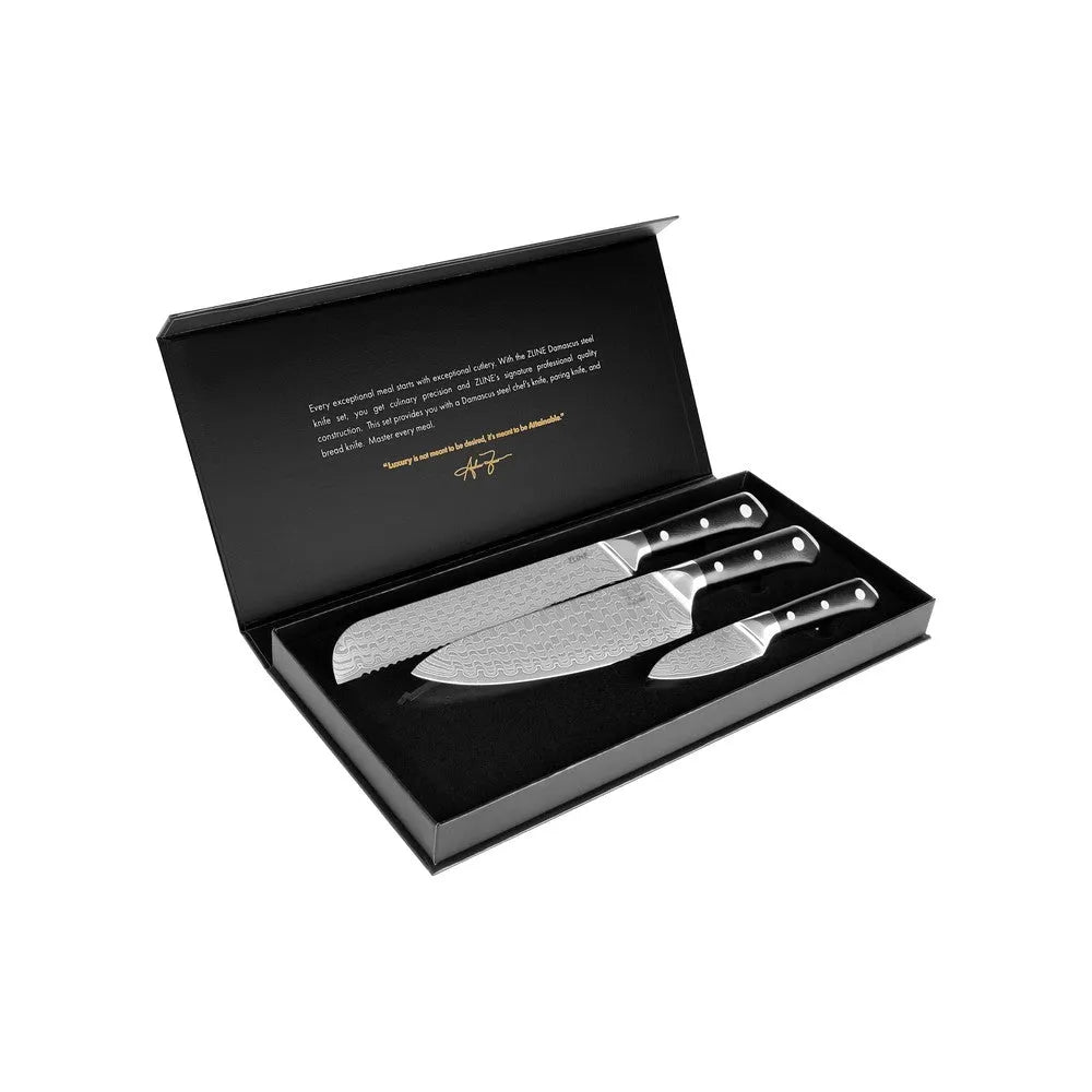 Professional Damascus Steel Knife Set (KSETT-JD-3) | ZLINE Kitchen
