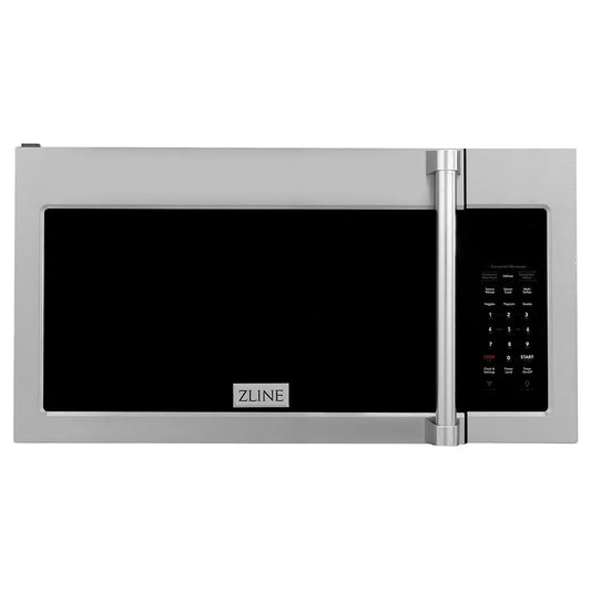 ZLINE 30 in. Stainless Steel Over the Range Convection Microwave Oven with Traditional Handle (MWO-OTR-H-30) main image.
