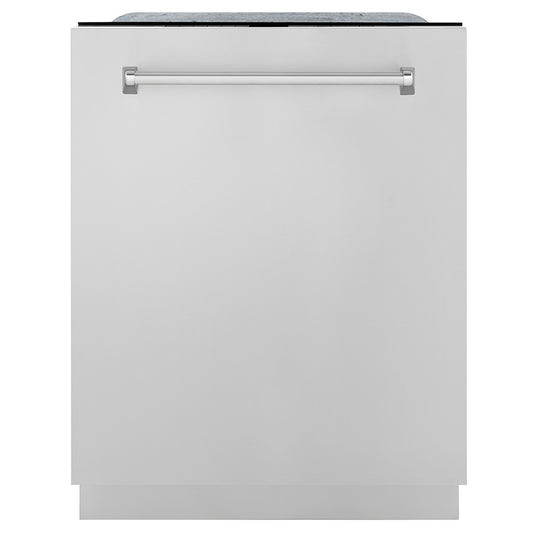 ZLINE 24 in. Monument Series 3rd Rack Top Touch Control Dishwasher in Stainless Steel with Stainless Steel Tub, 45dBa (DWMT-304-24)