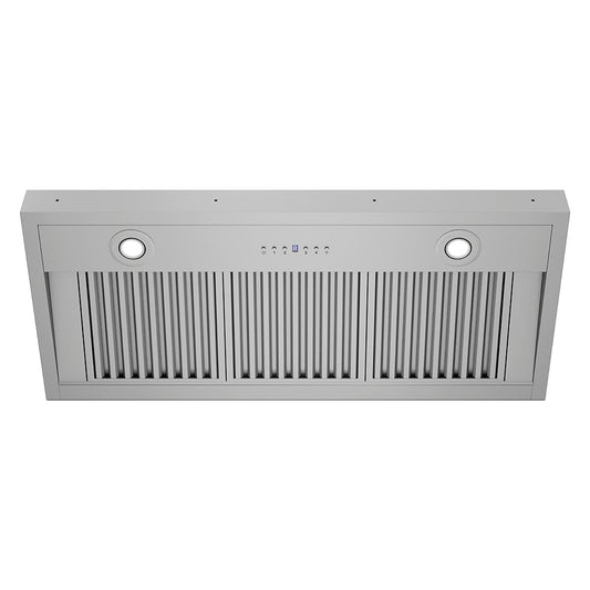 ZLINE 40 in. DuraMount™ Wall Mount Range Hood Insert in Stainless Steel (683-40) under.