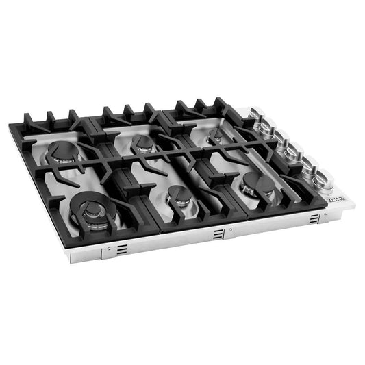 ZLINE 36 in. Gas Cooktop with 6 Burners (RC36) main image.