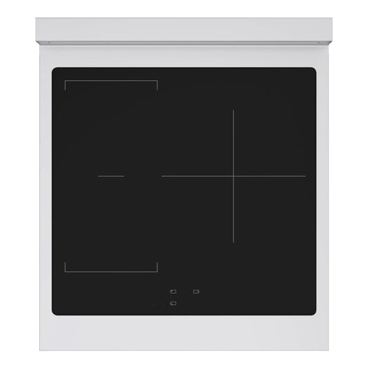 ZLINE Autograph Edition 24 in. 3.2 cu. ft. Marino Induction Range with 3 Element Cooktop and Electric Convection Oven in Stainless Steel with Champagne Bronze Accents (MINRZ-24-CB)