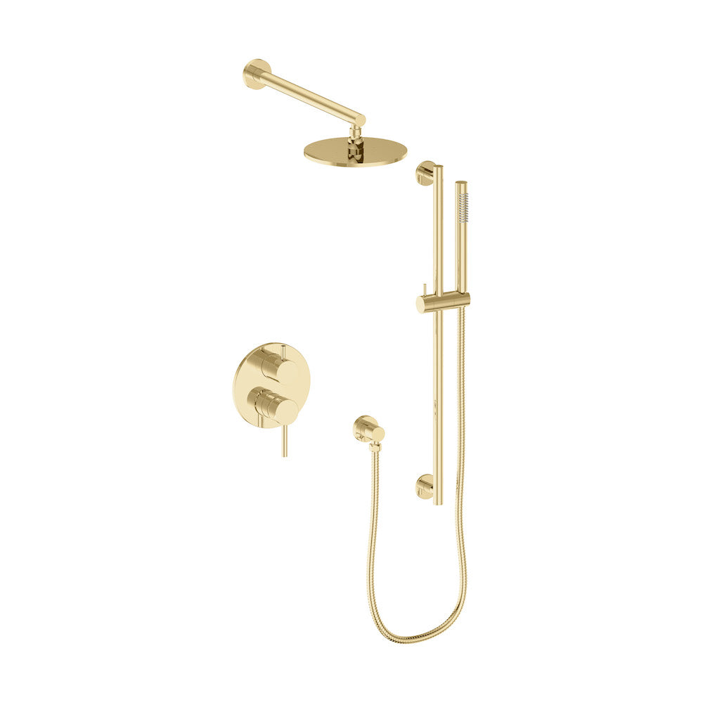 El Dorado Rainfall Shower System in Polished Gold (ELD-SHS-PG