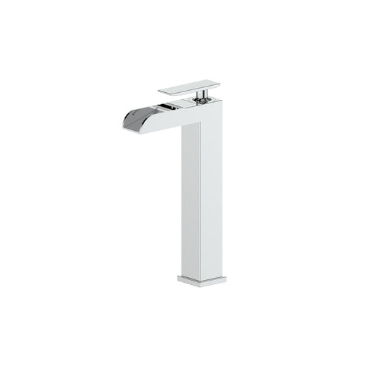 ZLINE Eagle Falls Waterfall Vessel Sink Single Handle Bath Faucet in Chrome (EAG-BF-CH)
