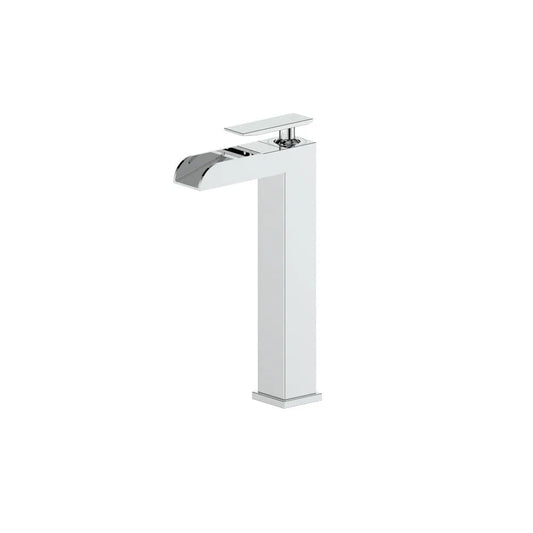 ZLINE Eagle Falls Waterfall Vessel Sink Single Handle Bath Faucet in Chrome (EAG-BF-CH) main image.