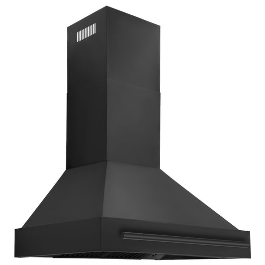 ZLINE 36 in. Black Stainless Steel Range Hood with Black Stainless Steel Handle (BS655-36-BS)
