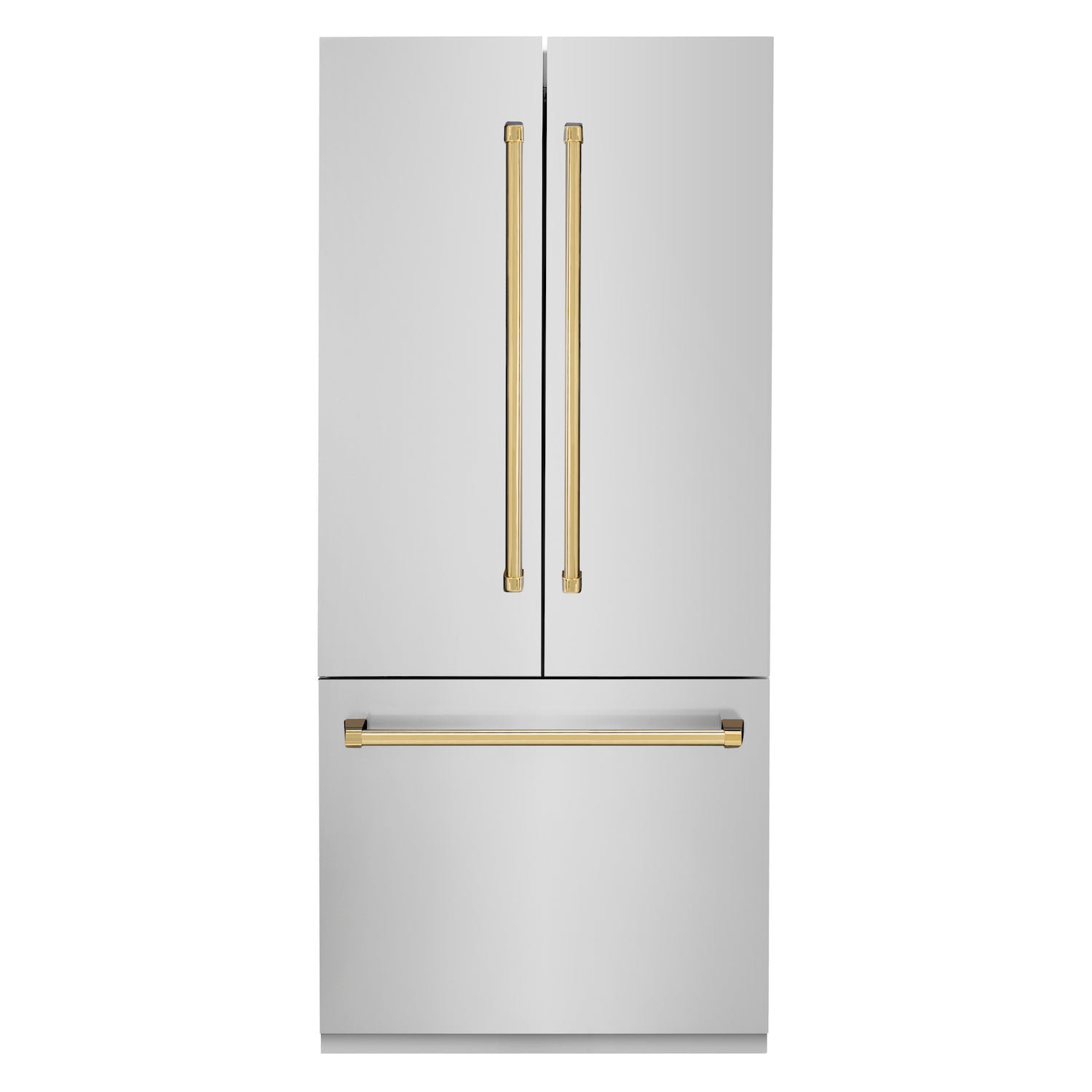ZLINE Autograph Edition 36” Builtin Refrigerator with Gold Accents