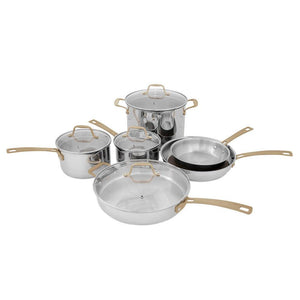 ZLINE 10-Piece Stainless Steel Non-Toxic Cookware Set (CWSETL-ST-10)-Cookware-CWSETL-ST-10 ZLINE Kitchen and Bath