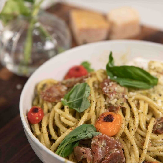 Creamy Basil Burrata Pasta