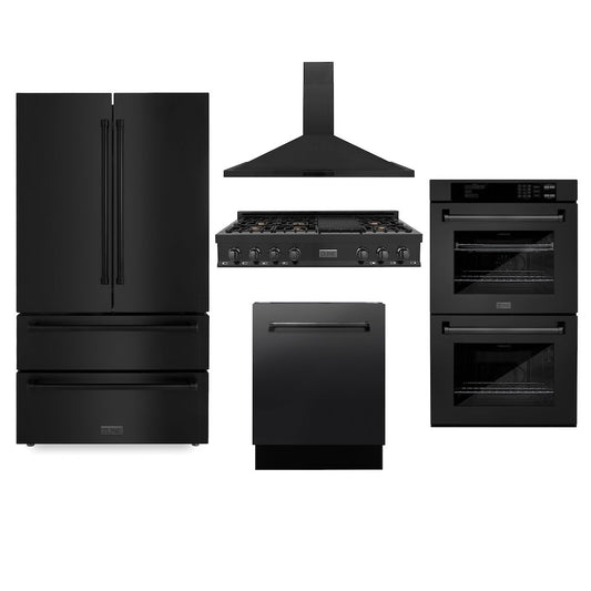 ZLINE black stainless steel kitchen appliances