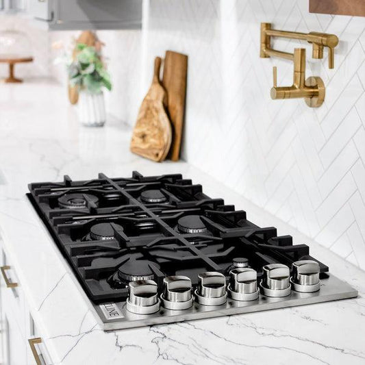 ZLINE Gas Cooktop in a cottage-style kitchen