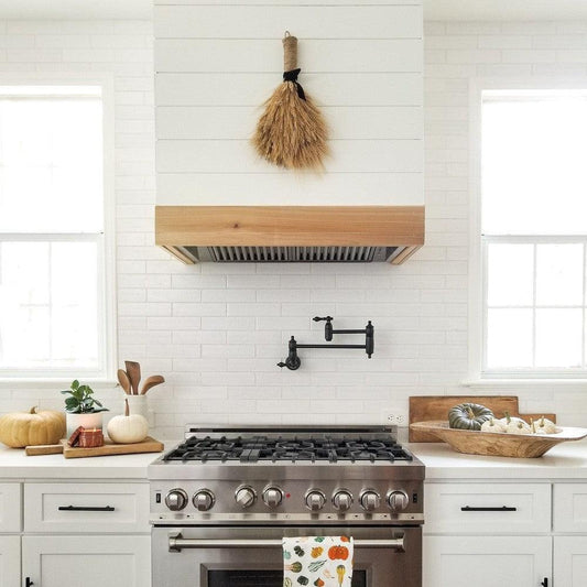 ZLINE Range Hood Insert in a custom range hood frame