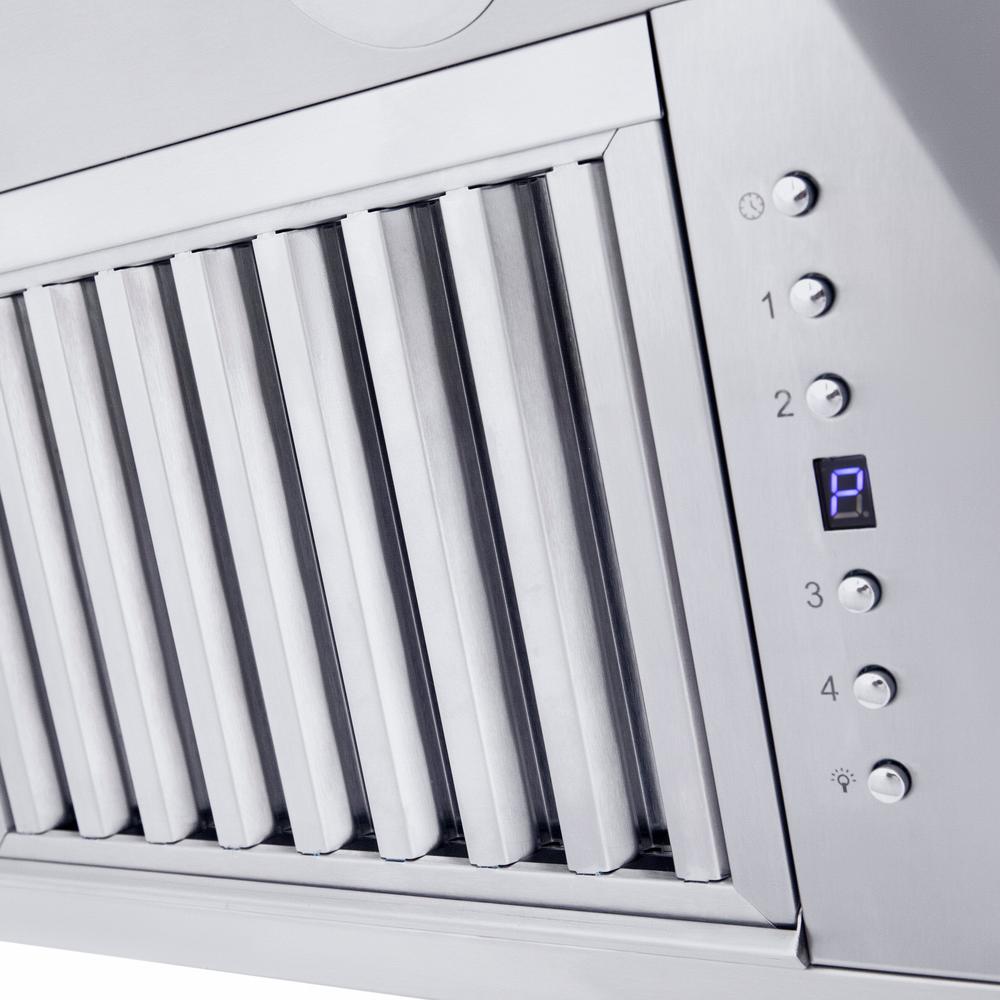 ZLINE 36 in. Professional Convertible Vent Wall Mount Range Hood in Stainless Steel (587-36)