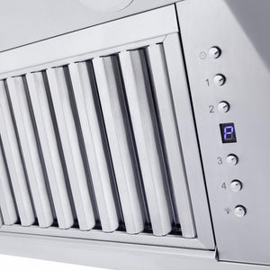 ZLINE 36 in. Professional Convertible Vent Wall Mount Range Hood in Stainless Steel (587-36)
