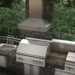ZLINE 42 in. Outdoor Ducted Wall Mount Range Hood in Outdoor Approved Stainless Steel (667-304-42)