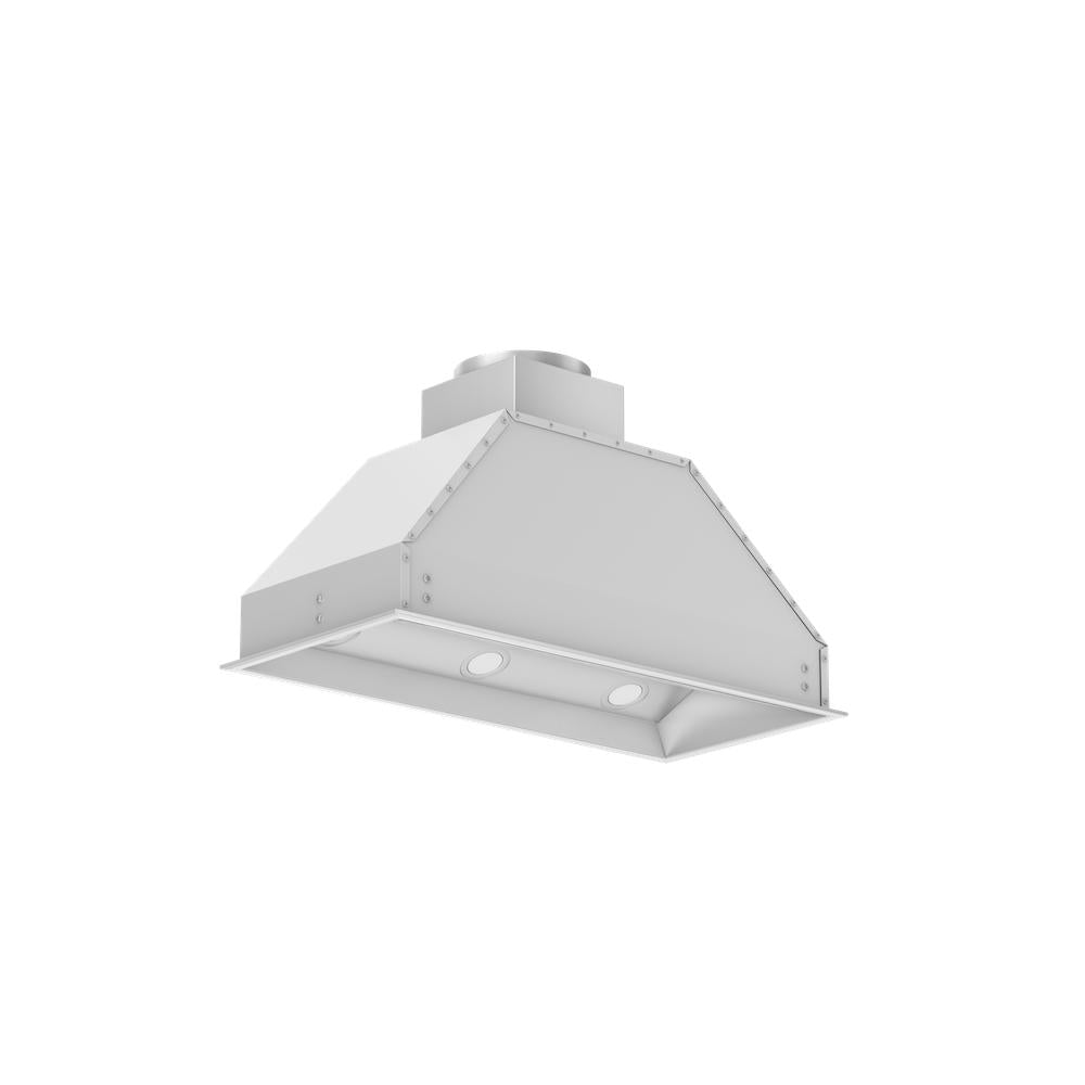 ZLINE 34 in. Ducted Wall Mount Range Hood Insert in Stainless Steel (695-34) side, under.