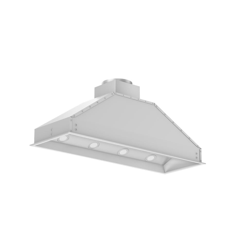 ZLINE 46 in. Ducted Wall Mount Range Hood Insert in Stainless Steel (695-46) side, under.