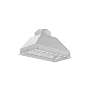 ZLINE 34 in. Ducted Wall Mount Range Hood Insert in Stainless Steel (698-34) side, under.