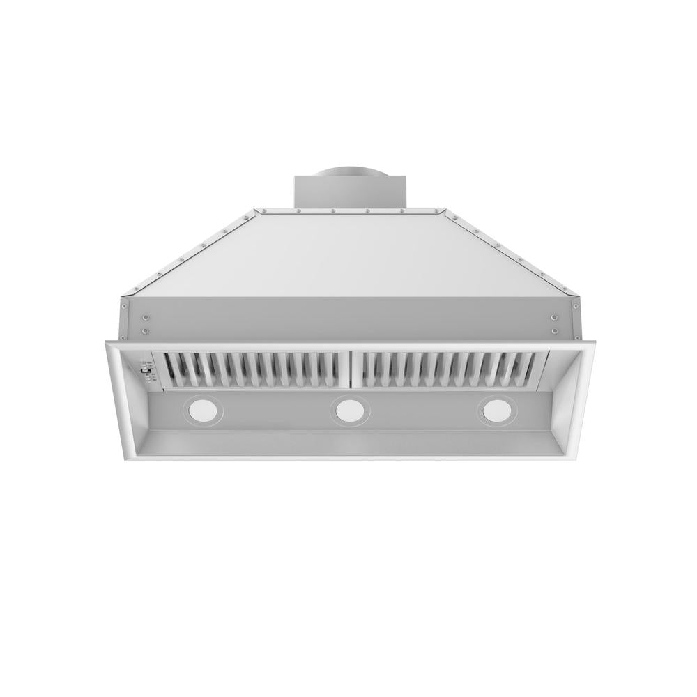 ZLINE 34 in. Ducted Wall Mount Range Hood Insert in Outdoor Approved Stainless Steel (698-304-34)