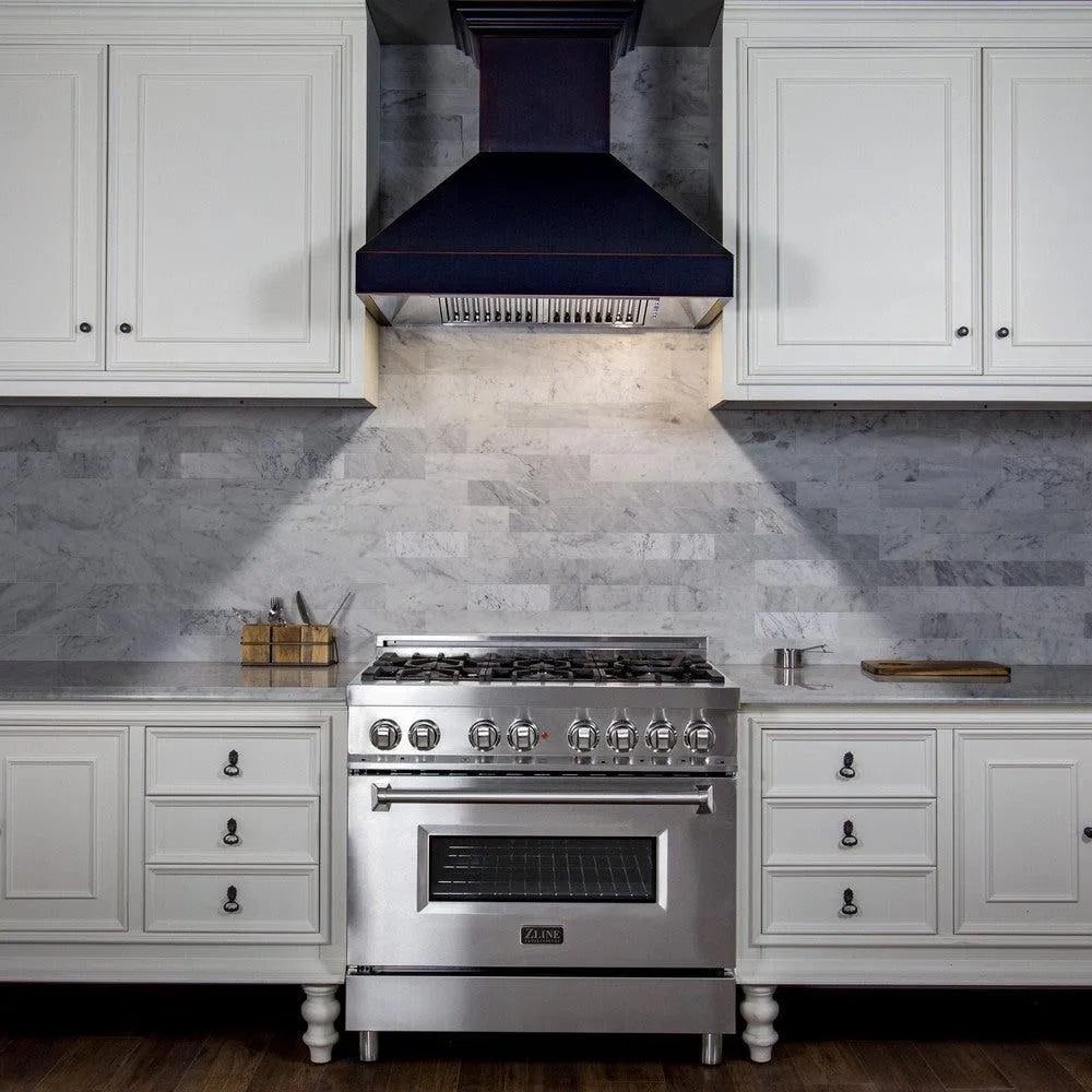 ZLINE 36 in. Designer Series Ducted Wall Mount Range Hood in Oil-Rubbed Bronze (8667B-36)