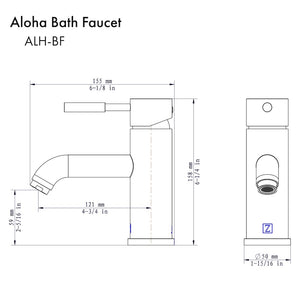 ZLINE Autograph Edition Aloha Bath Faucet in Polished Gold (ALH-BF-PG)