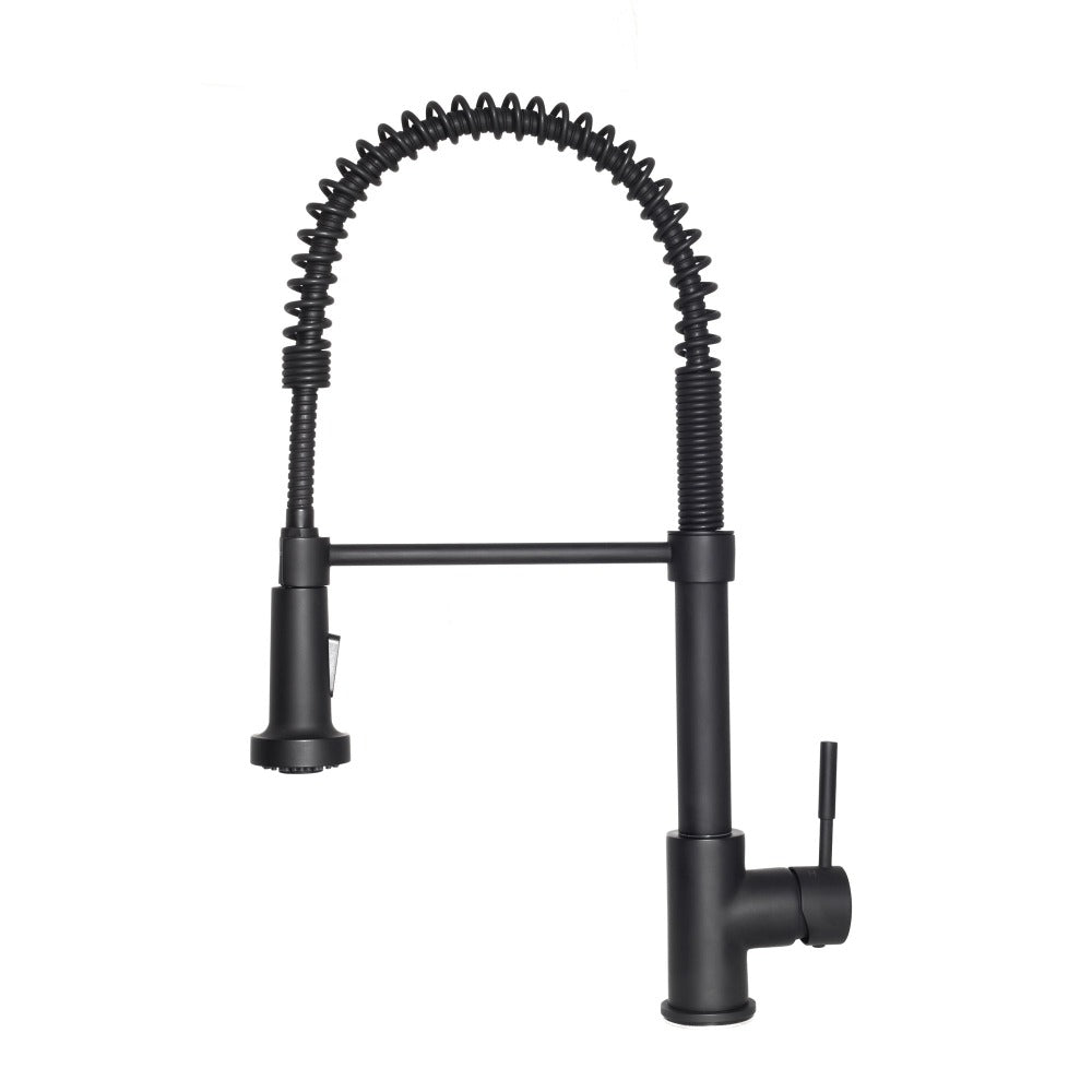 ZLINE Apollo Pull Down Spring Kitchen Faucet in Matte Black (APL-KF-MB)