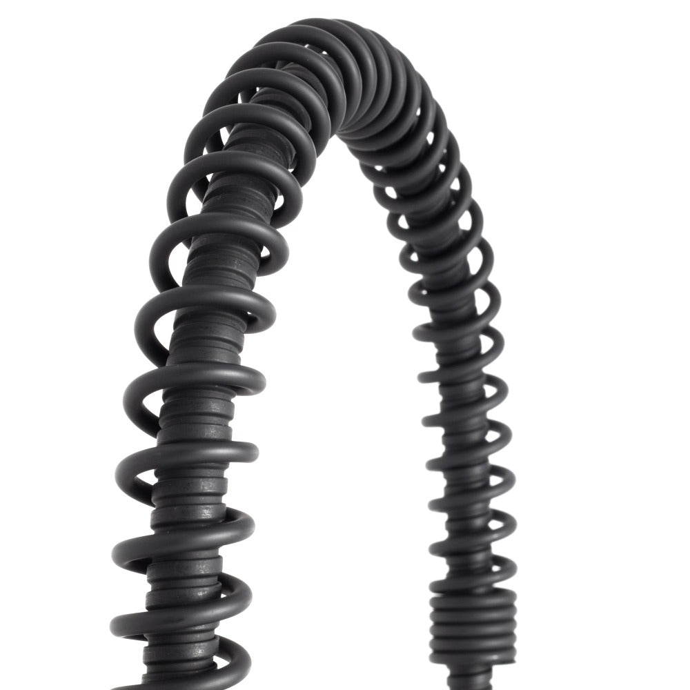 ZLINE Apollo Pull Down Spring Kitchen Faucet in Matte Black (APL-KF-MB) spring coil high-arch.