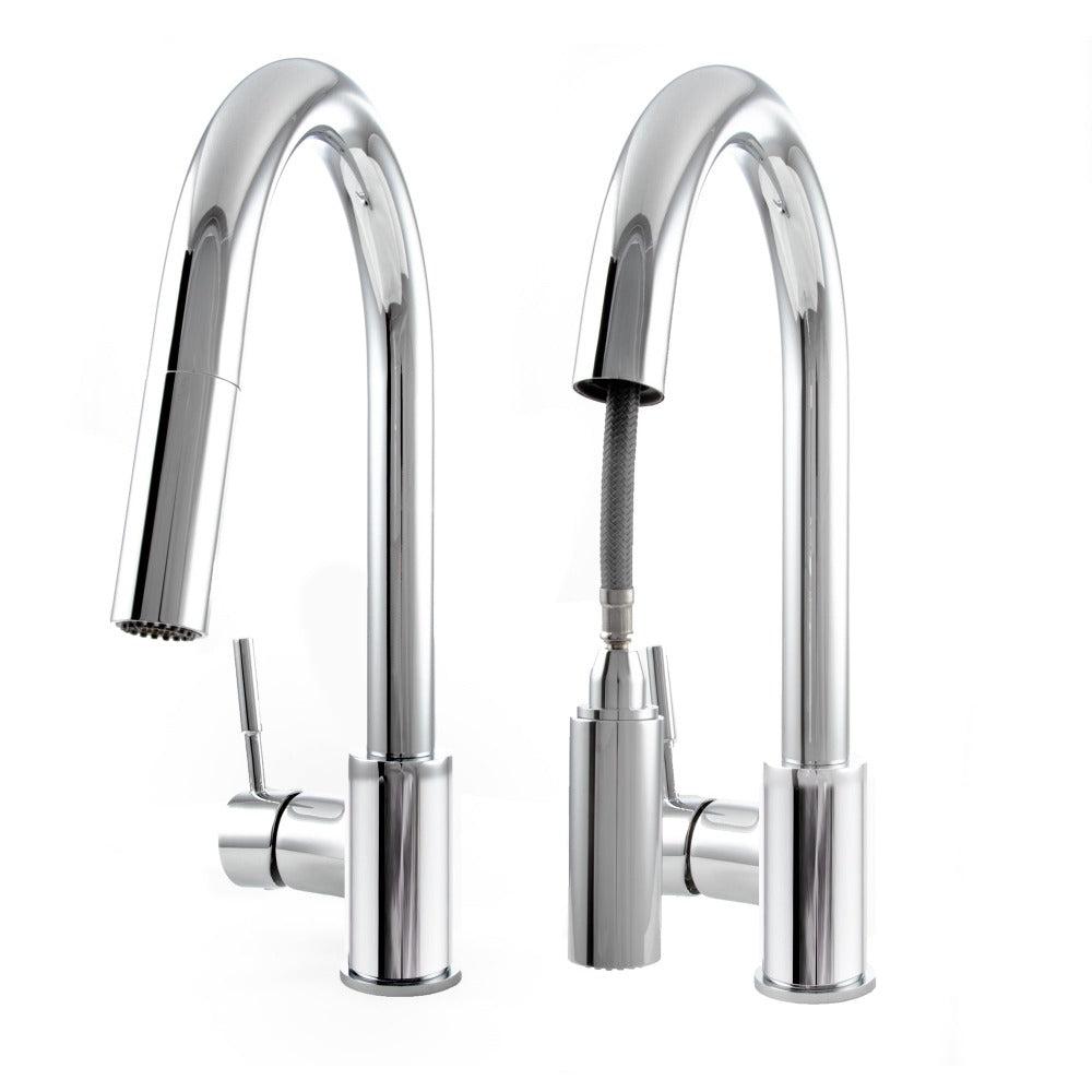 ZLINE Arthur Pull Down Single Handle Kitchen Faucet in Chrome (ATH