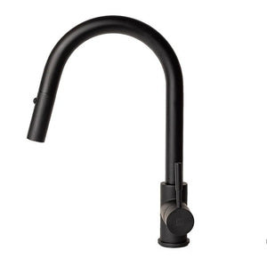 ZLINE Autograph Edition Arthur Pull Down Single Handle Kitchen Faucet in Matte Black (ATH-KF-MB) main image.