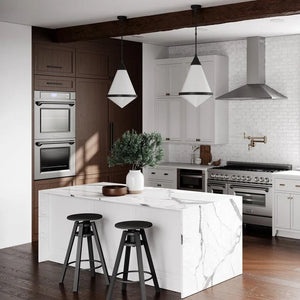 ZLINE 48 in. Convertible Vent Convertible Vent Wall Mount Range Hood in Stainless Steel (KL2-48) in a luxury kitchen.