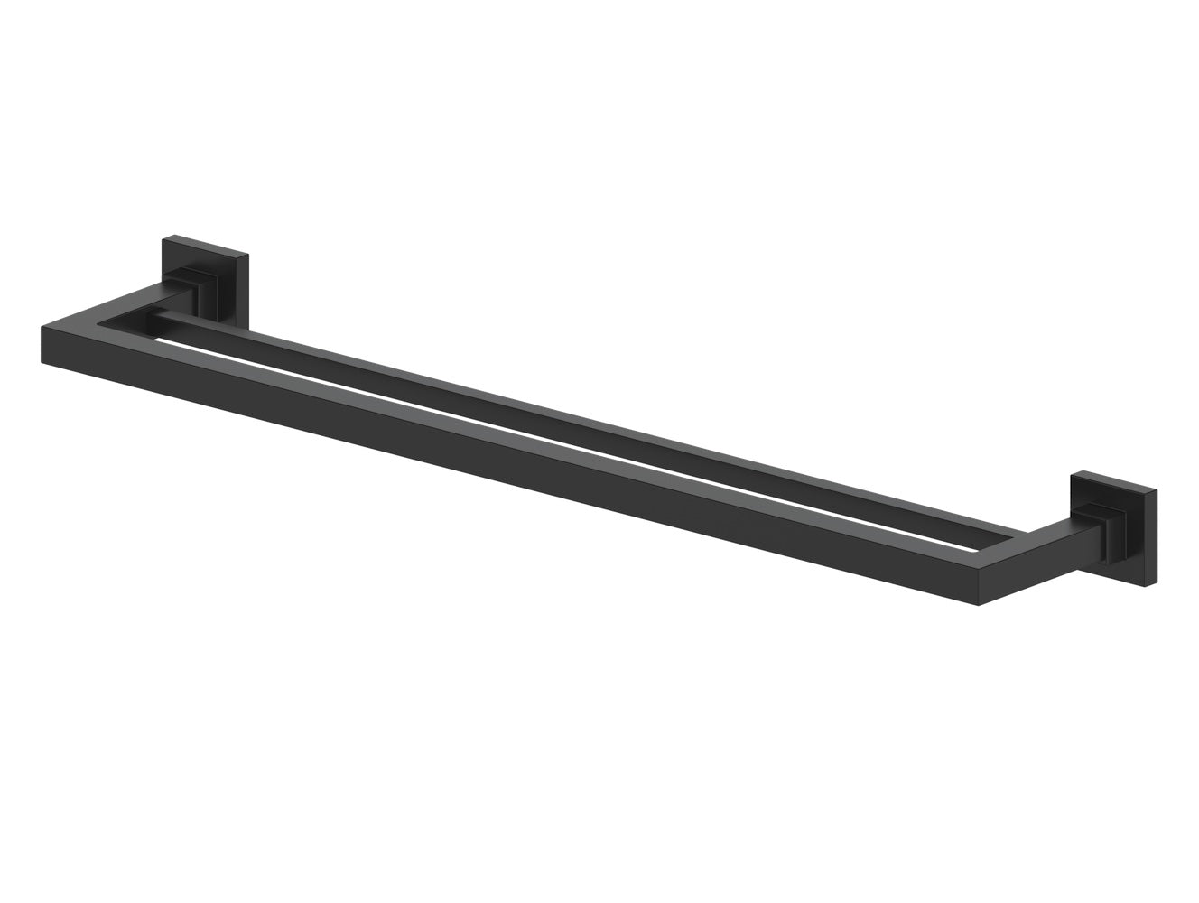 ZLINE Bliss Double Towel Rail in Matte Black (BLS-TRD-MB)