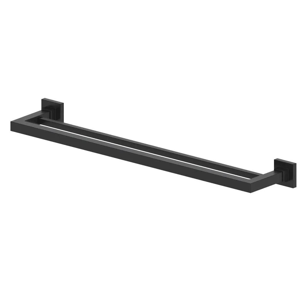 ZLINE Bliss Double Towel Rail in Matte Black (BLS-TRD-MB) main image.