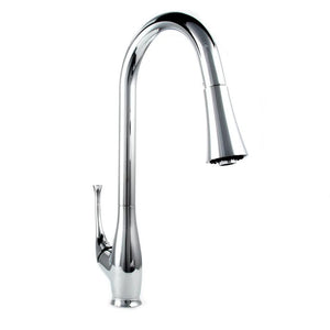ZLINE Castor Pull Down Single Handle Kitchen Faucet in Chrome (CAS-KF-CH) main image.