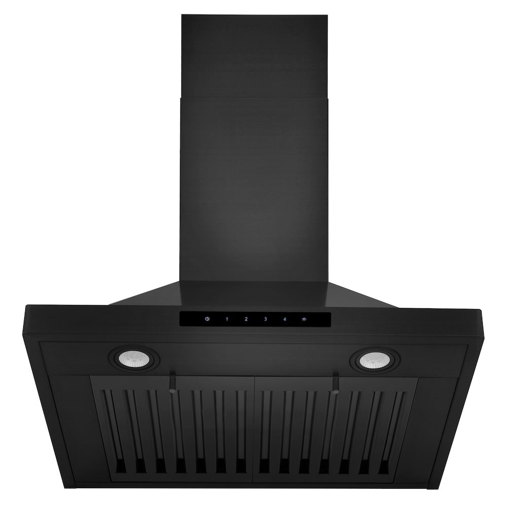 ZLINE 24 in. Convertible Vent Wall Mount Range Hood in Black Stainless Steel (BSKBN-24) under.