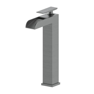 ZLINE Eagle Falls Waterfall Vessel Sink Single Handle Bath Faucet in Gun Metal (EAG-BF-GM) main image.