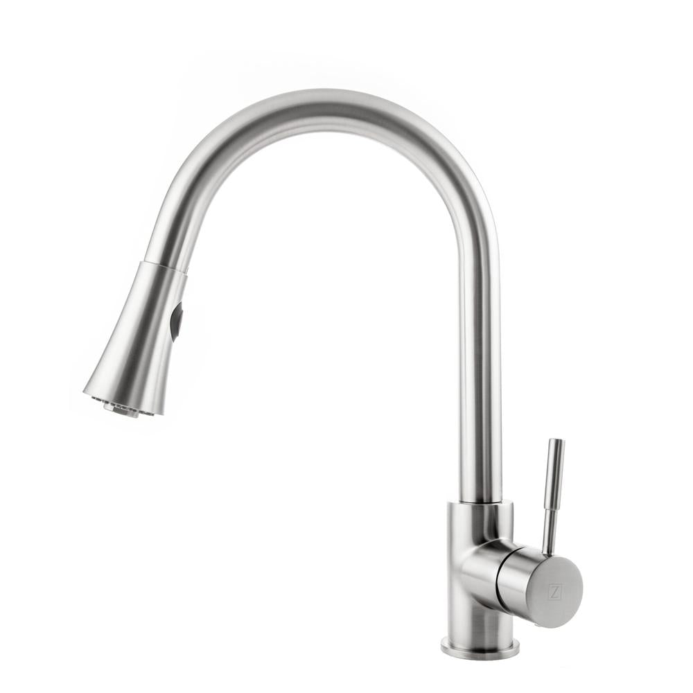 ZLINE Edison Pull Down Single Handle Kitchen Faucet in Brushed
