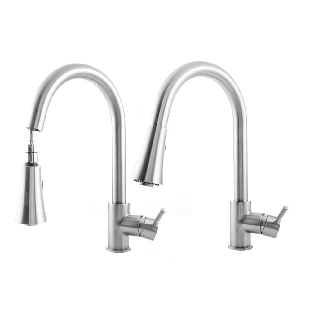 ZLINE Edison Pull Down Single Handle Kitchen Faucet in Brushed