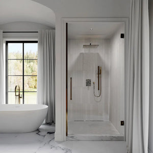 ZLINE Crystal Bay Thermostatic Shower System in Champagne Bronze (CBY-SHS-T2-CB)