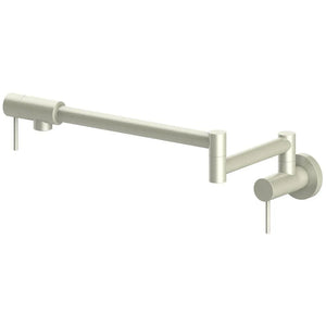 ZLINE Gemini Pot Filler in Brushed Nickel (GEM-FPF-BN) main image.