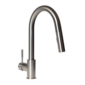 ZLINE Gemini Pull Down Single Handle Kitchen Faucet in Brushed Nickel (GEM-KF-BN) main image.