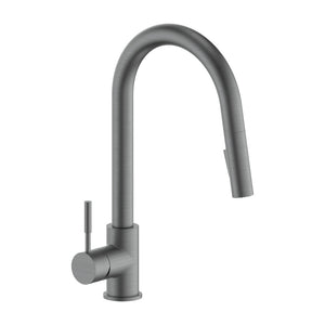 ZLINE Gemini Pull Down Single Handle Kitchen Faucet in Gun Metal (GEM-KF-GM)