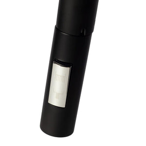 ZLINE Gemini Pull Down Single Handle Kitchen Faucet in Matte Black (GEM-KF-MB) spray control.