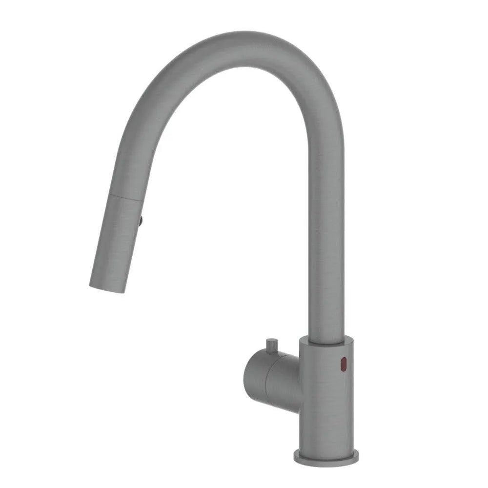 ZLINE Gemini Touchless Kitchen Faucet in Gun Metal (GEM-KFS-GM) main image.