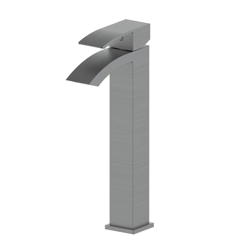 ZLINE Heavenly Single Handle Vessel Sink Bath Faucet in Gun Metal (HVN-BF-GM) main image.
