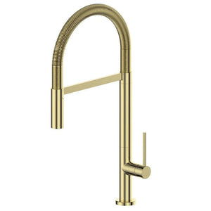 ZLINE Autograph Edition Incline Pull Down Single Handle Kitchen Faucet in Polished Gold (INC-KF-PG) main image.